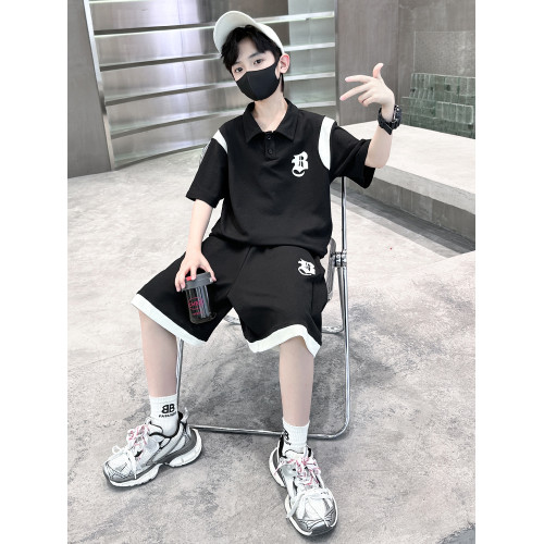 男童套裝夏季短袖薄款男孩兩件套2025夏裝polo衫衣服潮帥氣超劃算