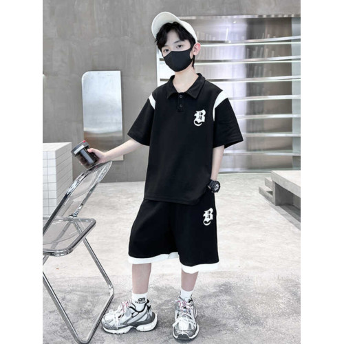 男童套裝夏季短袖薄款男孩兩件套2025夏裝polo衫衣服潮帥氣超劃算