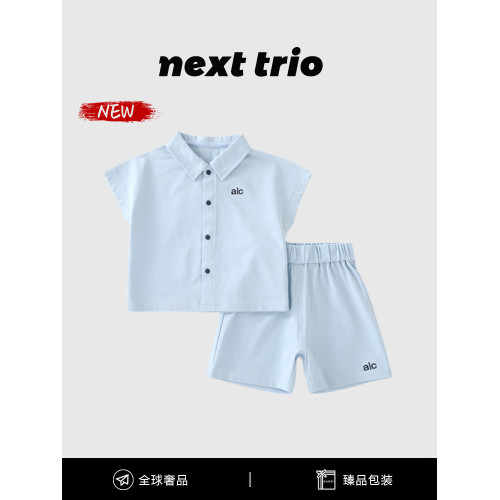 英國Next男童套裝2025新款帥氣時髦沙灘涼感小孩衣服短褲夏季薄款