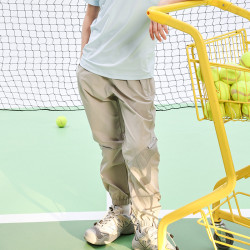 林淼童裝兒童四面彈長褲男童夏季透氣網眼訓練打球運動褲中童褲子