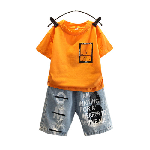 男童夏裝套裝2025新款寶寶夏季網紅炸街衣服潮兒童帥氣短袖兩件套