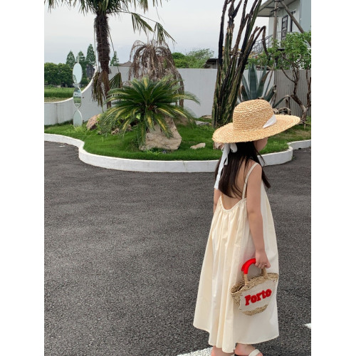 女童連衣裙吊帶裙25夏季新款女寶韓版背心裙度假沙灘裙露背清涼感