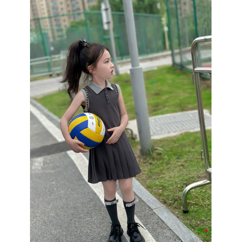 女童連衣裙POLO裙兒童洋氣學院風女孩jk裙夏季公主裙寶寶夏裝裙子