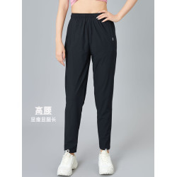 2025新款冰絲速乾女透氣寬松顯瘦運動褲跑步健身彈力直筒休閒褲子