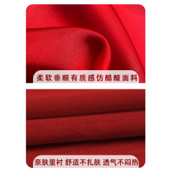 周嵗女寶寶禮服夏抓周宴幼兒童一嵗衣服中式紅色嬰兒生日女童旗袍