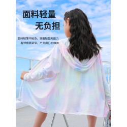 兒童防曬衣冰絲外套2025新款夏裝女童夏季薄款女大童皮膚衣防曬服