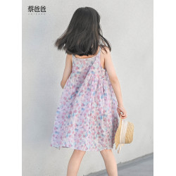 蔡爸爸原創童裝背心裙子女童夏套裝新款小清新少女吊帶裙907+295