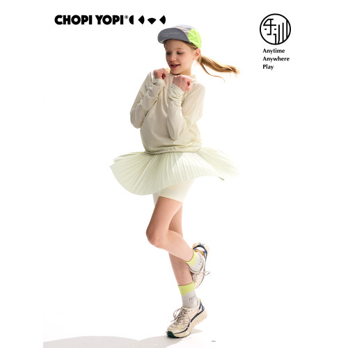 chopiyopi童裝 女童不規則百褶裙25年夏季新款網球運動半身裙褲