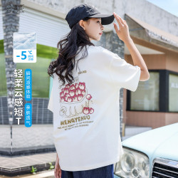 女童t恤短袖2025新款洋氣時髦大童超好看純棉休閒上衣夏季T初中生