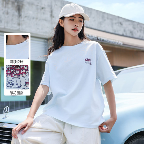 女童t恤短袖2025新款洋氣時髦大童超好看純棉休閒上衣夏季T初中生