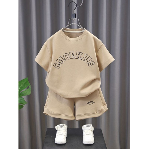 男童夏裝套裝夏季休閒男女孩短袖2025新款衣服時髦炸街洋氣兒童裝