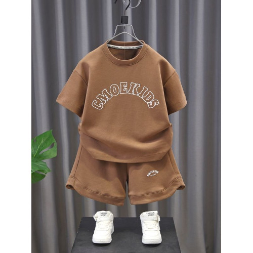 男童夏裝套裝夏季休閒男女孩短袖2025新款衣服時髦炸街洋氣兒童裝