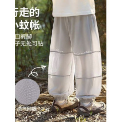 防蚊褲男童夏季薄款冰絲速乾褲2025新款兒童網眼運動褲中大a0262