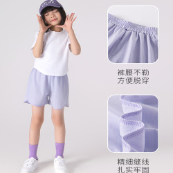 女童速乾運動套裝兒童夏裝跑步服褲女大童羽毛球訓練衣夏2025新款
