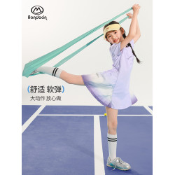 半度閒女童運動防走光連衣裙夏季薄款洋氣2025新款兒童網球少女裙