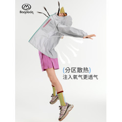 半度閒女童夏裝薄款外套防曬衣洋氣2025新款兒童夏季透氣皮膚衣潮