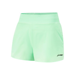 李甯運動褲女夏季跑步系列舒適透氣簡約常規運動短褲AKSU578-B品