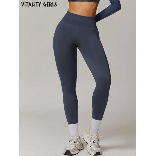 Vitality Girls歐美瑜伽長褲提臀高腰收腹透氣運動緊身健身褲子女