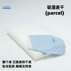 Dr Wellnest記憶枕枕頭套馬卡龍系列純色簡約深睡枕套涼感70*42cm