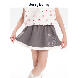 BarryBanny女大童半身裙2025夏季薄款新款兒童短裙女孩防走光裙子
