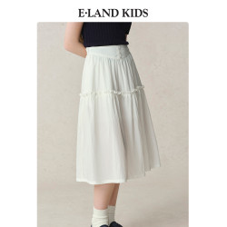 eland kids衣戀童裝女童半身裙2025年夏學院畢業芭蕾風兒童裙子