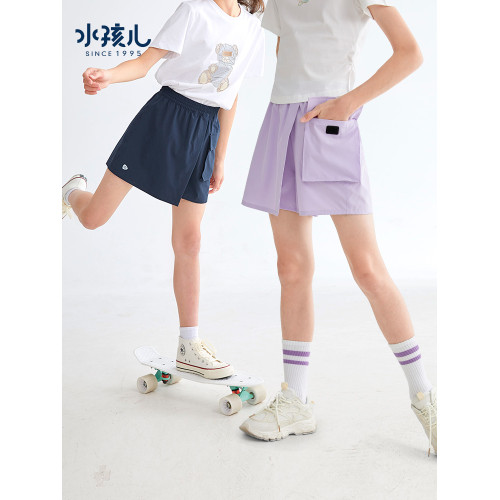 【防曬涼感】水孩兒兒童短褲七分2025夏裝新品男女童圓領T恤上衣