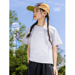 女童速乾衣夏季2025新款兒童運動短袖T恤訓練服套裝女大童夏上衣