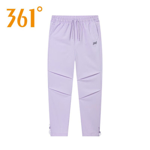 361度女士速乾工裝褲抽繩新品2025夏運動褲女式繖兵褲562529003B