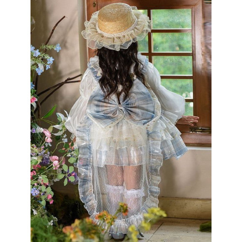 女童連衣裙夏季新款洛麗塔兒童高級異域風公主裙女孩生日禮服裙子