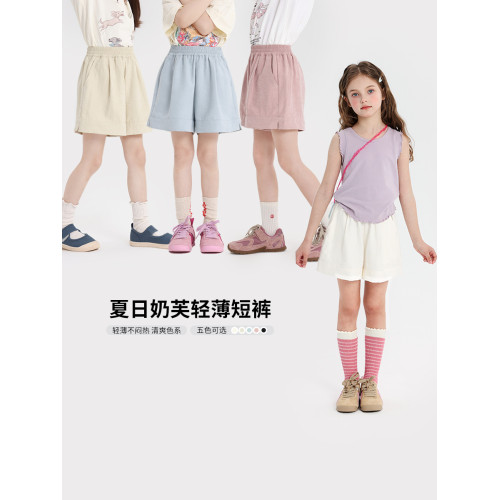 喬伊思童裝夏裝上新女童洋氣褲子2025夏季新款兒童百搭休閒短褲
