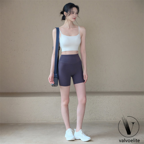 VALVOELITE均碼健身短褲女高腰提臀瑜伽四分褲涼感收腹跑步運動褲