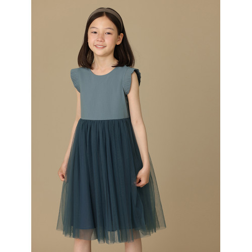 哈齒童裝小飛袖公主裙兒童紗裙女大童背心裙連衣裙女童生日禮服夏