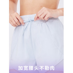 JSC高腰運動短褲女夏雙層健身跑步褲花苞褲拳擊透氣馬拉松運動褲