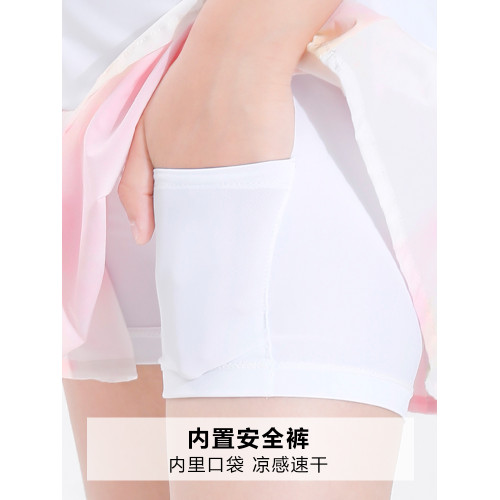 萌格格女童網球裙學生短裙 大童運動冰絲涼感速乾半身裙褲2025夏