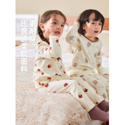 嘟嘟家寶寶內衣套裝秋季家居服女童秋衣秋褲兒童打底小童衣服潮