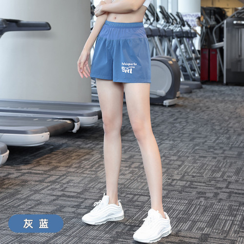 跑步短褲女可放手機專業晨跑短褲女帶假兩件越野馬拉松健身運動褲