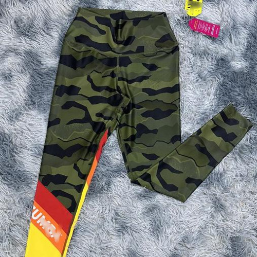 ZW健身服運動服瑜伽服舞蹈服休閒服運動褲彈力拼接高品質長褲 483