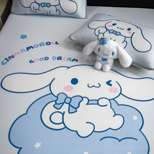 玉桂狗涼感冰絲枕套一對裝夏季A類卡通兒童學生單人枕頭套48x74cm