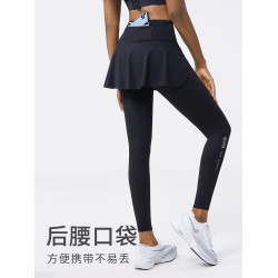 科裡芙普拉提瑜伽長褲女新款戶外晨跑步訓練健身褲緊身透氣運動褲