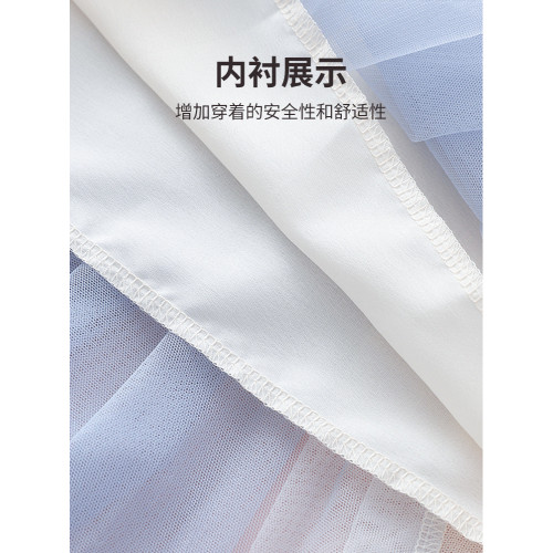 超仙女童半身裙夏季新款大兒童度假風公主裙子中長款女孩薄款夏裝