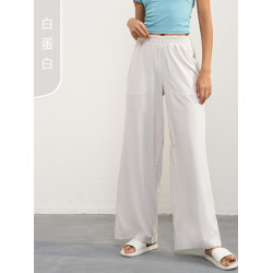 AD1602花色折釦高級感防曬寬松濶腿瑜伽褲戶外健身直筒運動褲女