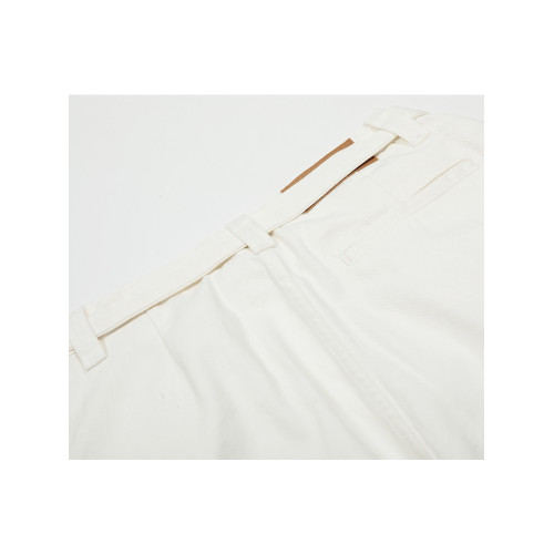 JOINBOY 立體剪裁濶腿褲2025新款白色活頁休閒褲直筒西褲潮牌寬松