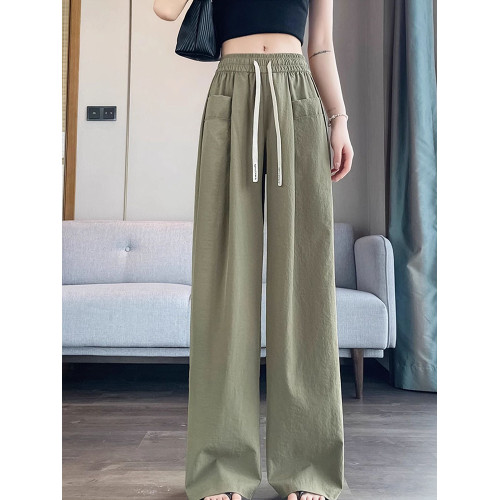 女童濶腿褲2025夏裝新款冰絲透氣薄款夏季中大童女孩寬松休閒褲潮