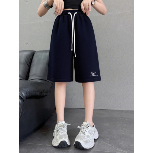 女童短褲夏季2025新款中大童洋氣休閒百搭運動中褲外穿薄款五分褲