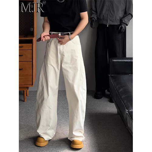 高級尼龍速乾工裝褲男士2025年夏季新款潮牌寬松直筒濶腿褲男長褲