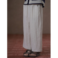 哈齒童裝兒童日系直筒褲簡約百搭女童休閒長褲中大童防蚊褲夏季薄