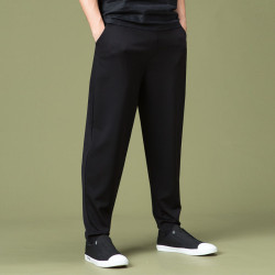 夏季寬松大碼男士哈倫褲小腳休閒褲濶腿褲薄款加大碼運動褲大襠褲