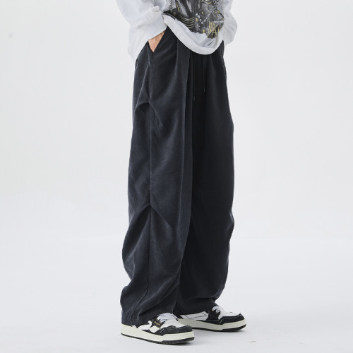 春夏裝大碼休閒褲男加肥加大直筒褲肥佬寬松顯瘦濶腿褲胖子運動褲