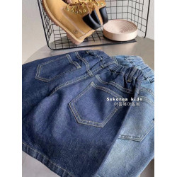 波拉bora韓國童裝男童牛仔短褲2025夏季新款洋氣兒童五分褲女童