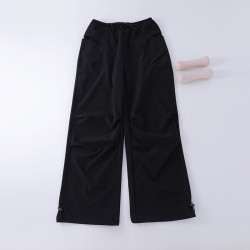 秋季新款工裝褲女戶外登山徒步美式復古濶腿褲速乾寬松休閒運動褲